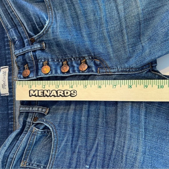 Madewell 9" High-Rise Skinny Exposed Button Fly Dark Wash Stretch Denim Jeans 28 - Picture 7 of 14